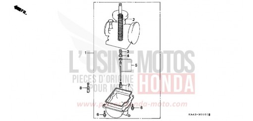 CARBURETOR OPTIONAL PARTS KIT (2) CR250RG de 1986